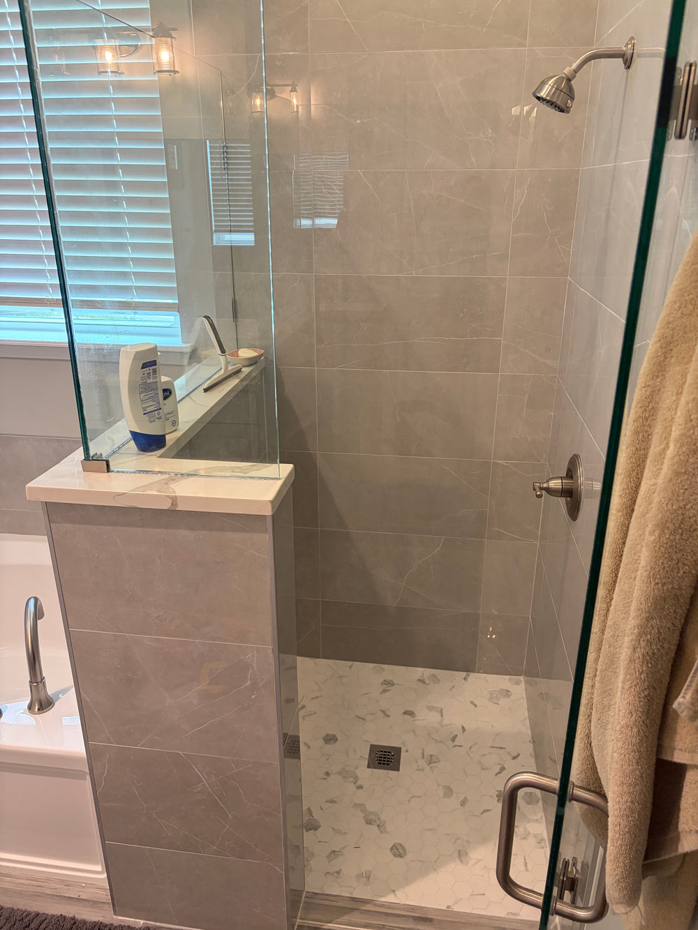 Custom walk-in shower — tile project in Fernandina Beach, FL