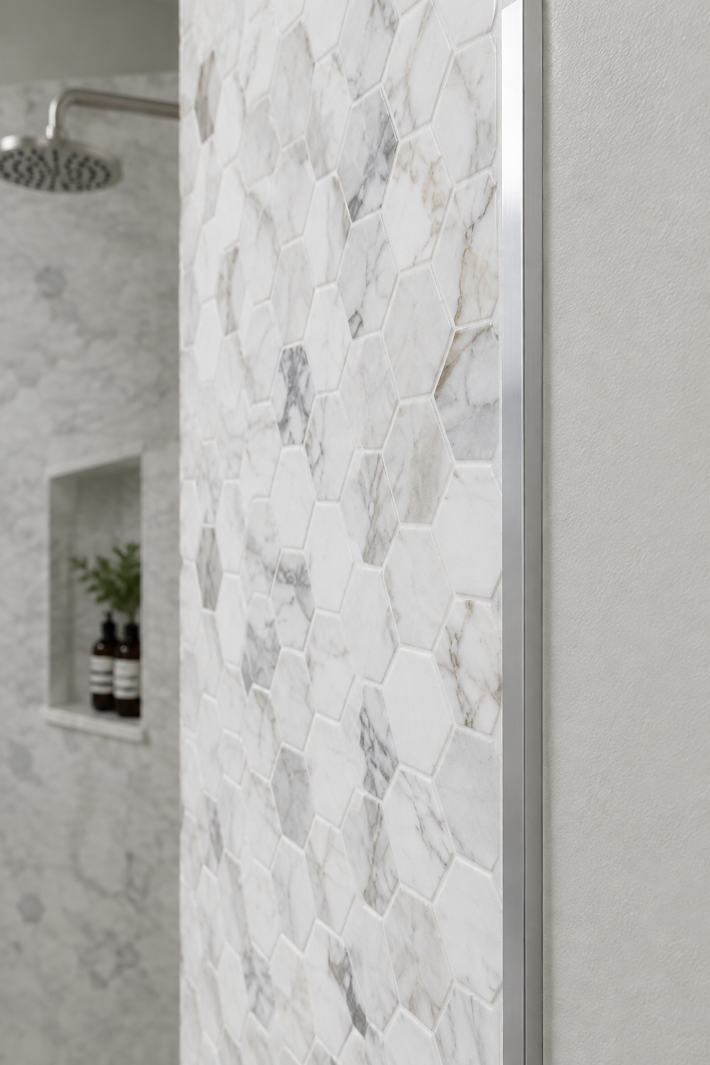 Metal trim and edge profiles — trim & tile options idea from Sand & Stone Tile